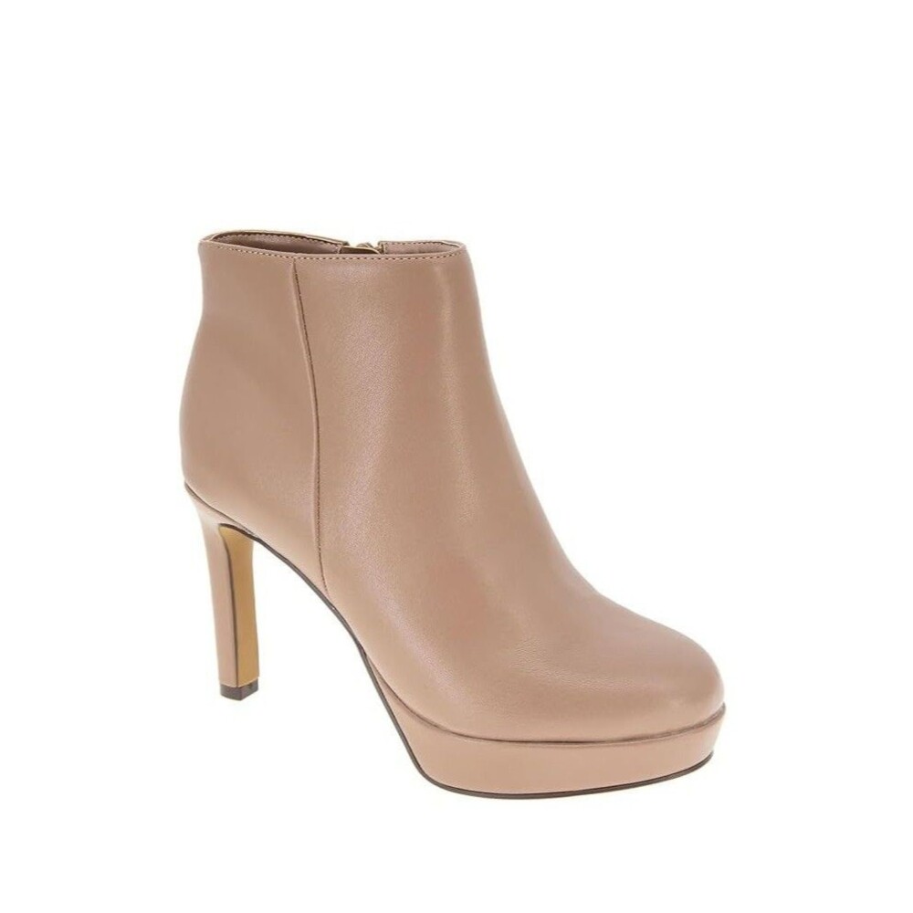 BCBGeneration Womens 8 M Taupe Jeanne Faux Leather Ankle Booties NIB PS3